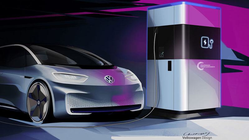 Volkswagen начинает производство мобильных зарядных станций для электромобилей